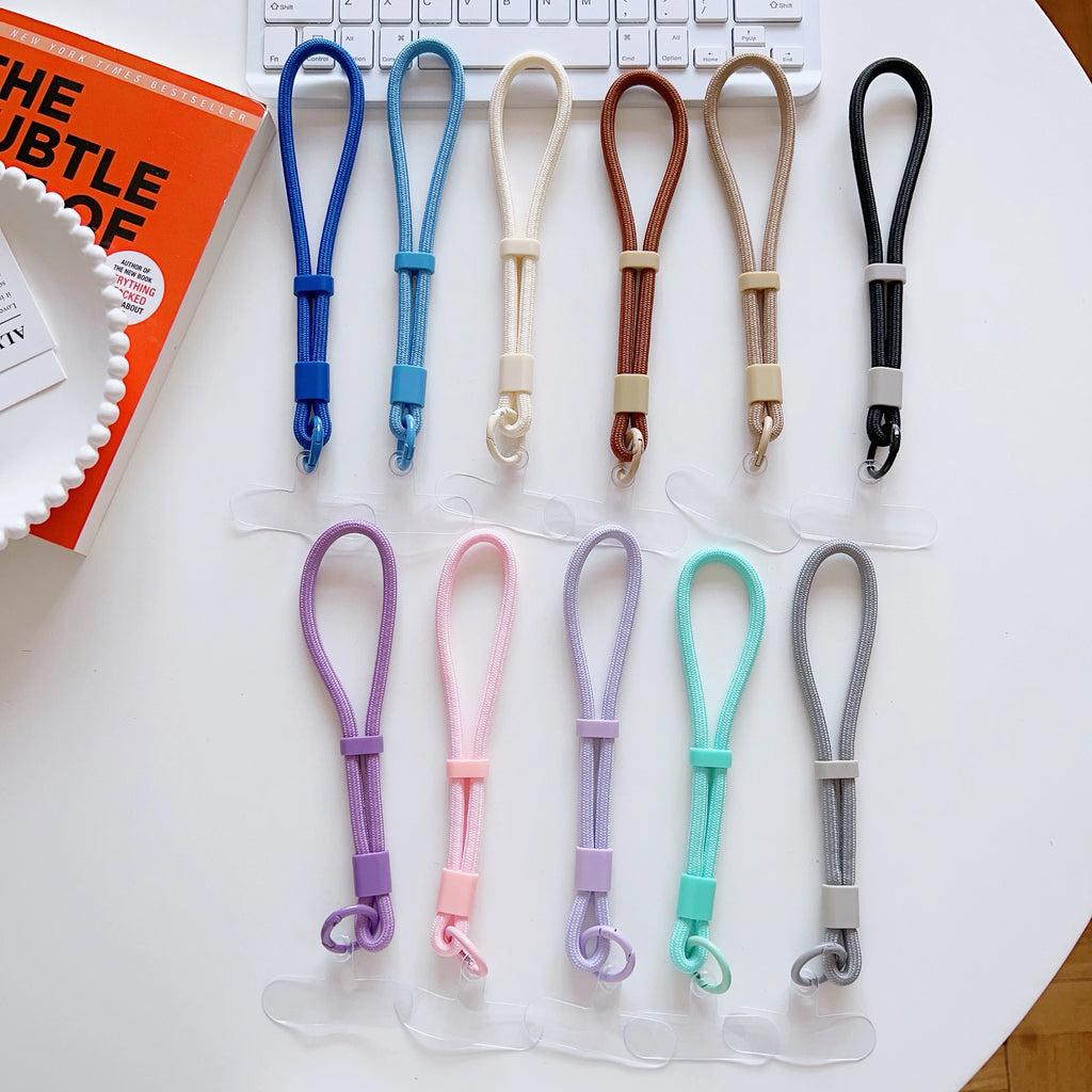 Short Adjustable Phone Strap Anti Slip Anti Fall Wrist Strap Phone Case Universal Connector Piece Accessory Lanyard Pendant