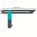 Angle Rulers Tri Square Irregular Sliding T-Bevel Gauge with Lock, Level Measuring Tool Carpentry Marking DIY Project Protractor