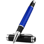 STONEGO Carbon Fiber Signature Pen, Premium Metal Gel Ink Pens Micro Point 0.5mm Black Ink Smooth Writing Ball Pen