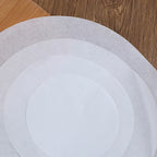 50pcs round Parchment Paper Baking Oiled Paper Air Deep-Fried Pot Paper Steamer Liners Barbecue Sheets Disposable
