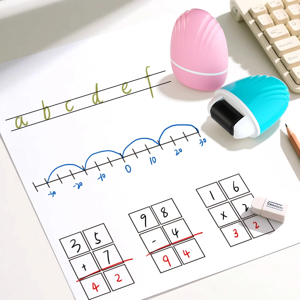 Teacher's teaching seal is suitable for mathematics and English words double-line English case equal equation number roller seal