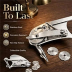 Vintage Precision Ruling Pen Set Solid Alloy Material Interchangeable Wheels Mechanical Gear Train Four Specifications
