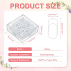 20/50/100Pcs Paper Clip 2inch Non-Skid Metal Paper Clamp Clips Large for Office Supplies Craft Scrapbook Document Note Sorting