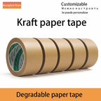 Kraft Paper Tape, Brown Sealing tape, Waterproof, Moisture-proof, Easy To Tear, Biodegradable And Environmentally Friendly Tape