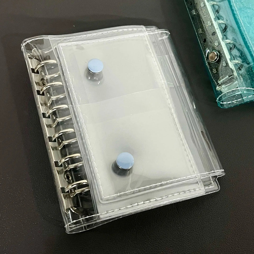 The New Transparent A7 Three-fold Hand Ledger Loose-leaf Detachable Student Portable Notes Diary Hand Ledger