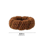 5pcs/Set Mixed Color Thick Hair Ties Soft Seamless Towel Scrunchies Women Girls Elastic No Damage Ponytail Holders Rubber Band