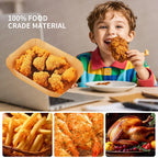 5.2/10.4L Air Fryer Large DualZone Parchment Paper Liners for Ninja AF500EU AF500EUCP Cecotec 9000, Air Fryer Baking Accessories