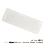 SR Russian 13 Colors Smooth Matte Circle Keyboard Sticker Language Protective Film Layout Button Letters PC Laptop Accessories