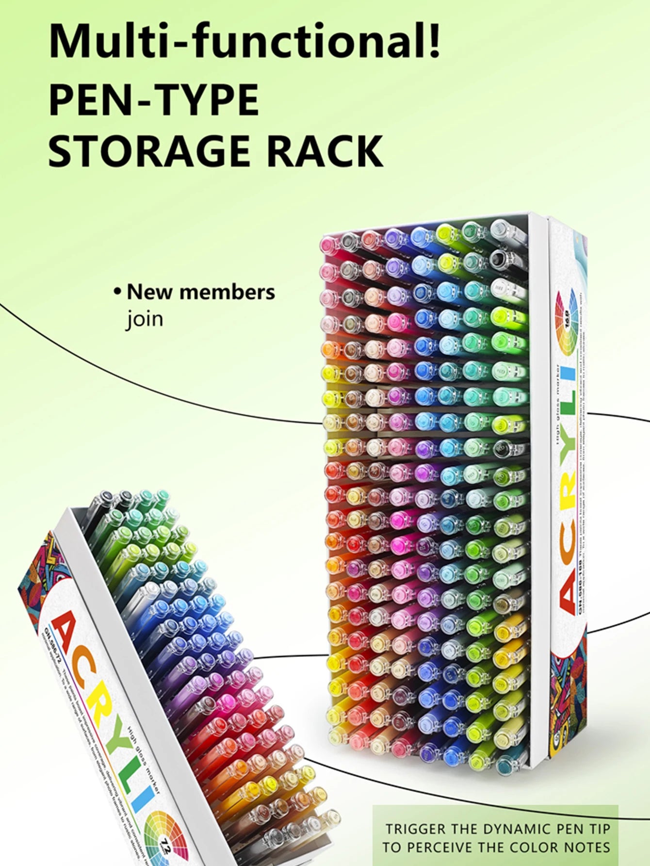 GuangNa 168/12 Colors High Gloss Acrylic Marker Pen Set,Hard Headed Drawing Pens,DIY Graffiti Paint Pen Stationery,GN.586