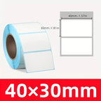100PCS Direct Thermal Shipping Labels 40×30/70×30/70×70/100×100mm, Premium Commercial Thermal Sticker Paper with Permanent Adhes