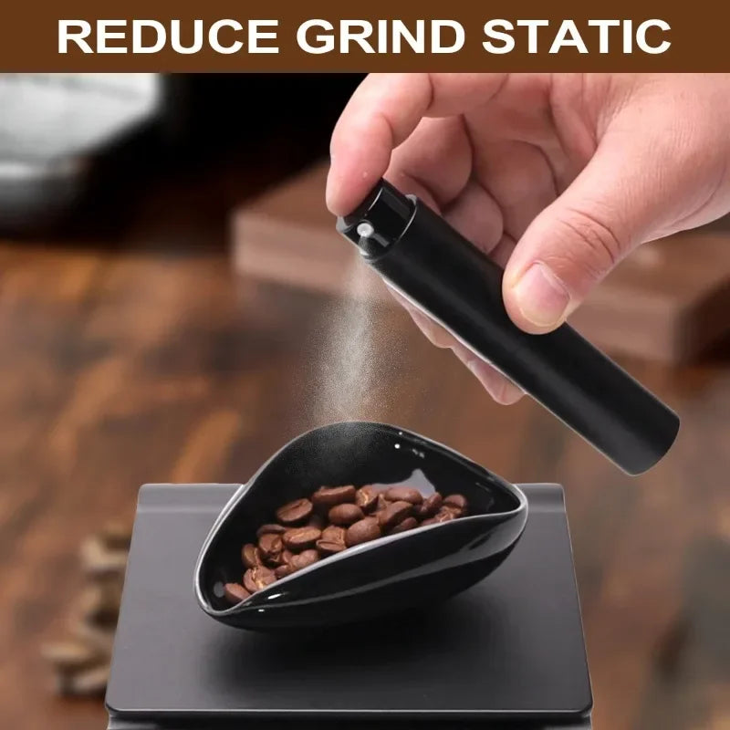 Coffee Bean Dosing Cup and Spoon Set, Ceramic Dosing Vessel Measuring Tray Kit for Coffee or Tea,  Espresso Accessories