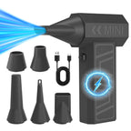 Turbo Jet Fan High Speed Vacuum Mini Electric Air Duster Rechargeable Cleaner for PC Keyboard Car Dust Snow Leaf Blower 4-Gear