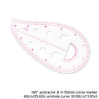 Clear Metric Flexible French Curve Ruler Practical Tailoring Template For Dressmaking Pattern Drafting DIY Sewing Projects