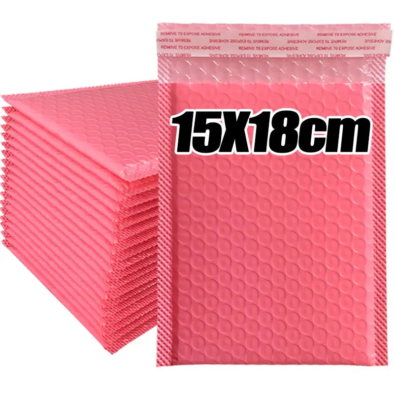1/100Pcs Pink Poly Bubble Mailers Padded Envelopes Self Seal Padded Envelopes Gift Bags Black Packaging Envelope Bags For Book