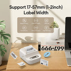 Mini Portable Thermal Printer 12-57mm Self-adhesive Label Printer Inkless Bluetooth Sticker Printing Machine like B21 Printer