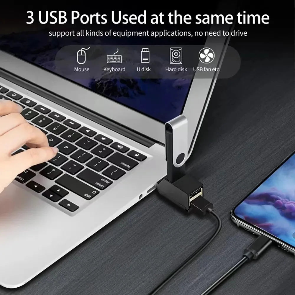 USB 3.0 Extender Car Splitter Multi Port USB Hubs 2.0 Laptop Office Multi Function Reading Usb Disk Charging Adapter