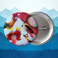 Heihei blakc Moana name Tamatoa Badge on Backpack Clothes decoration Tinplate Round Brooch Funny Custom Gifts for Friend