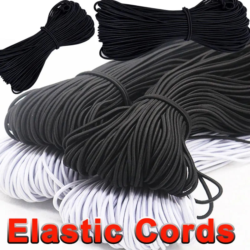3/4/5/6mm Elastic Rope Rubber Belt Bungee Cords Strong Rubber Band Sewing Garment Craft for DIY Sewing Accessorie