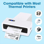 4×6 Thermal Shipping Labels 100/500 Sheets Self-Adhesive Fold Paper Compatible With Thermal Printer For Barcode Sticker Printing