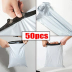50pcs Solid White Poly Shipping Bag Mailers Mail Courier Bag PE Plastic Express Envelope Storage Bags Self Seal Packing Pouch