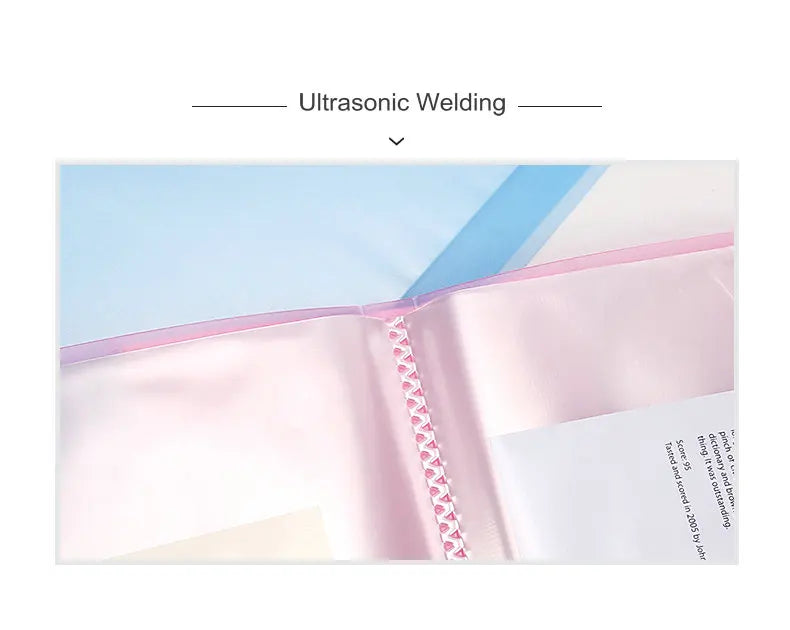 Transparent PVC Bag A5 Display Book Multi Pocket File Folder For A5 Document Organizer Paper Storage Clear File A5 Folder