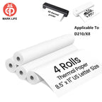 Marklife Thermal Inkless Printer A4&Tattoo Maker Mini Portable Bluetooth Wireless Used For School Office Small Business Machine