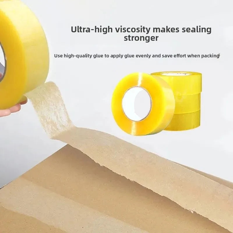 4.5CM×70M High Viscosity Clear Packing Tape - Strong Adhesive, for Carton Sealing & DIY Mounting Fixing