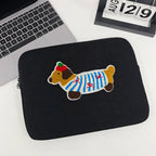 Cute Dogs Laptop Sleeve Bag 13-14 15-16 Inch Dachshund Pet Protective Computer Cases Laptop Cover 9.7-11 in Tablet Travel Cover