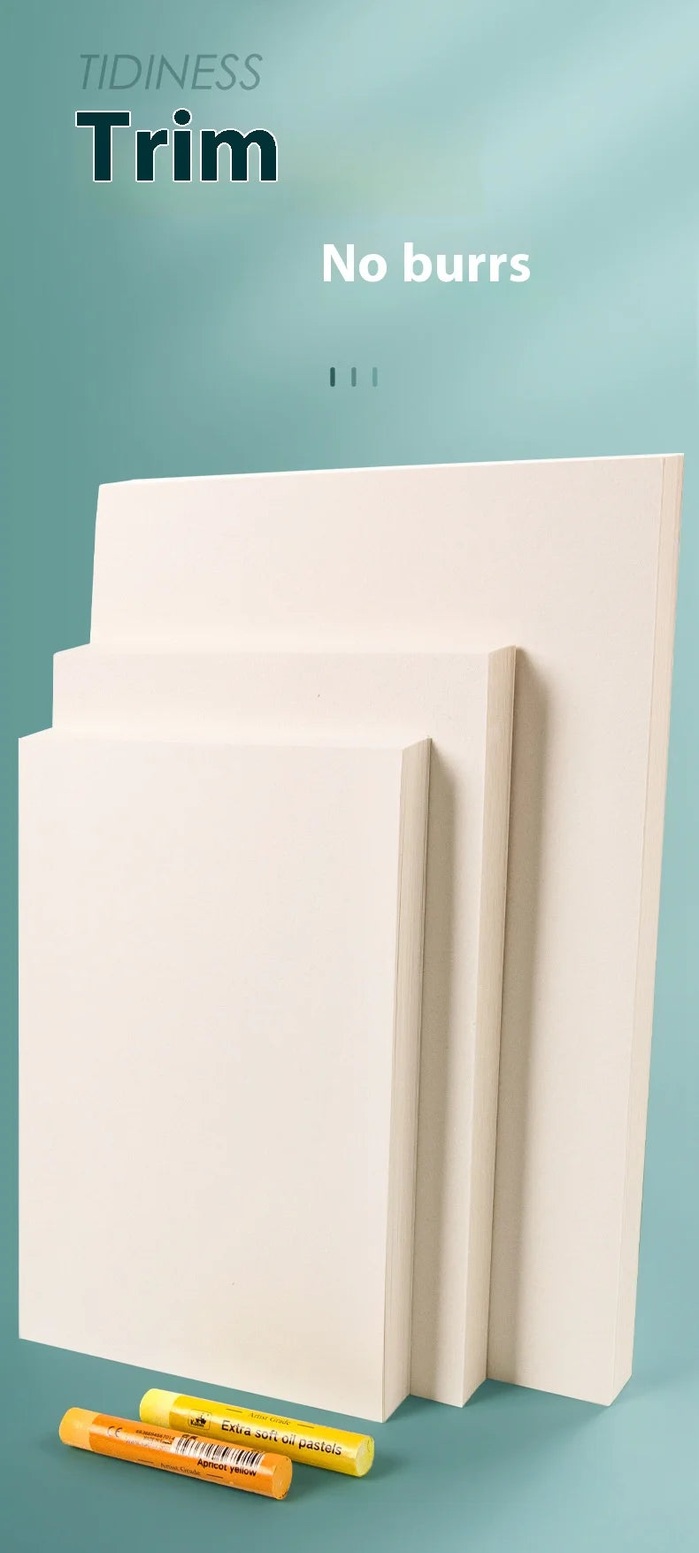 10/50 Sheets A4 Heavy Color Oil Painting Stick Special Paper Square 16k/32k Thickened 300g Soft Crayon Art Sketch Blank Paper