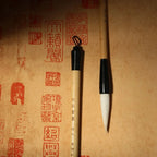 Traditional Chinese Calligraphy Brush Goat's Hair Oil Watercolor Scriptures Writing Brush Wood High-end Art Paint Brush