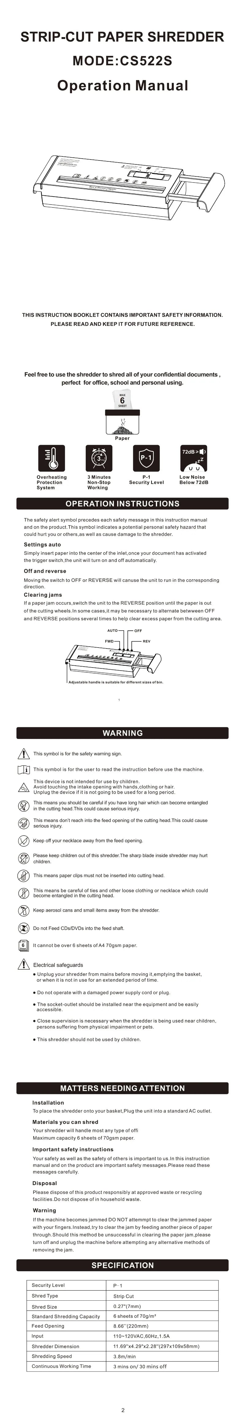 Manual Paper Shredder, Portable Hand Crank Strip Cut Shredder Holds Up To 6 Sheets for Home Office Document Disposal,Portable Shredder Extendable Arm Design with Overheat Protection for Home Office