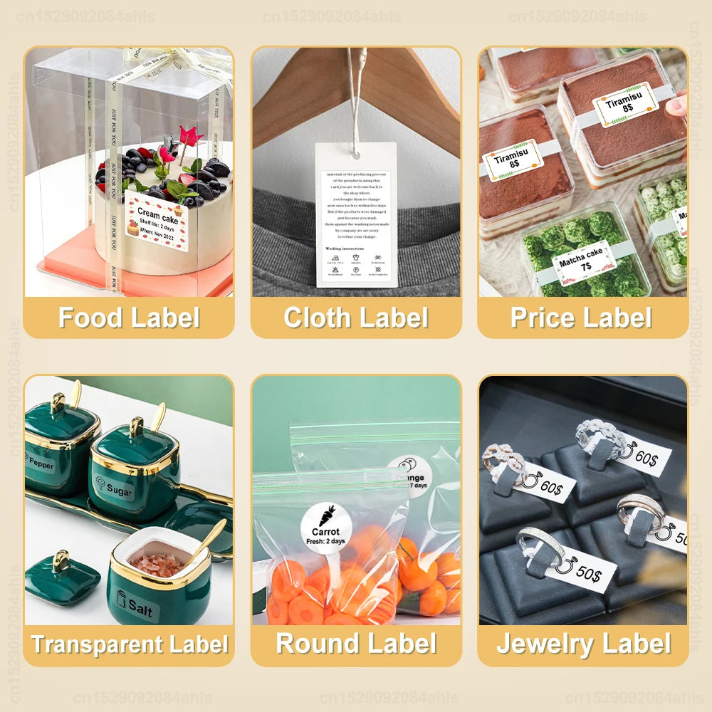Portable Label Printer Marklife P50 Mini Printer Thermal Label Maker Self Adhesive Sticker Machine Similar as M110 M220 Printer