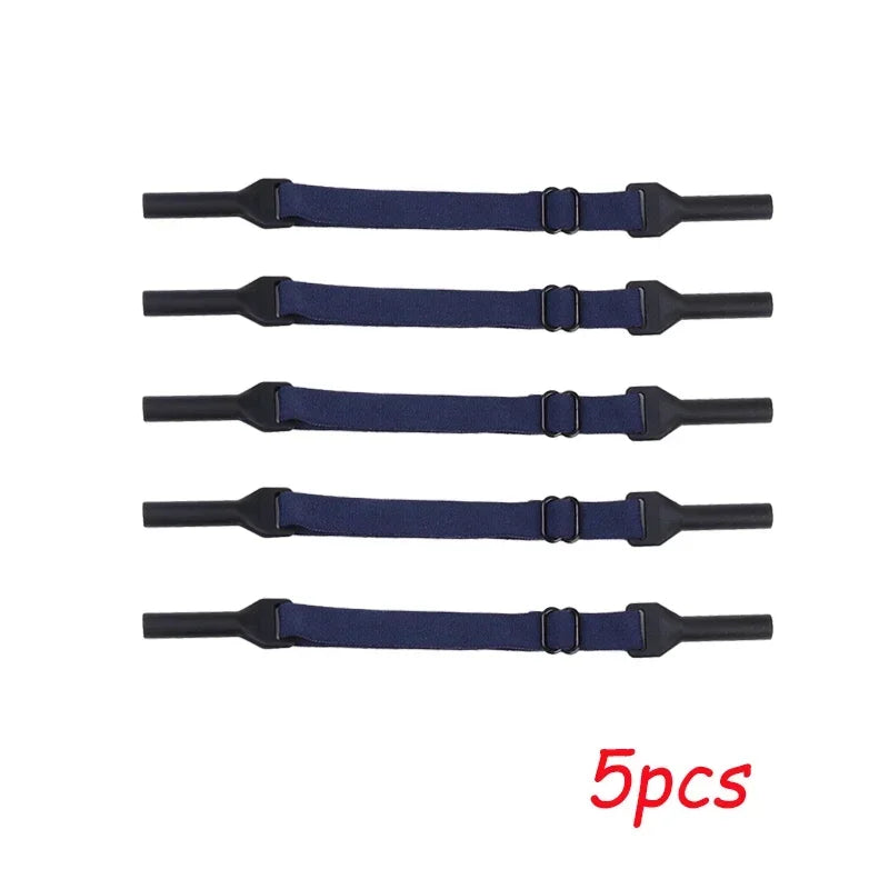 1/5pcs Change Size Sport Eyewear Strap Non Slip Anti Drop Fixer Glasses Cord Elastic Silicone Rope for Kid Adults Glasses Strap