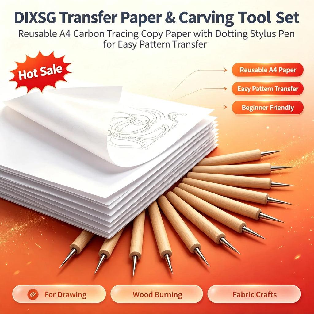 50pcs A4 Graphite Transfer Paper Tracing Painting Sheets Copy Graphite Paper for Drawing Patterns Sketch Canvas Fabric