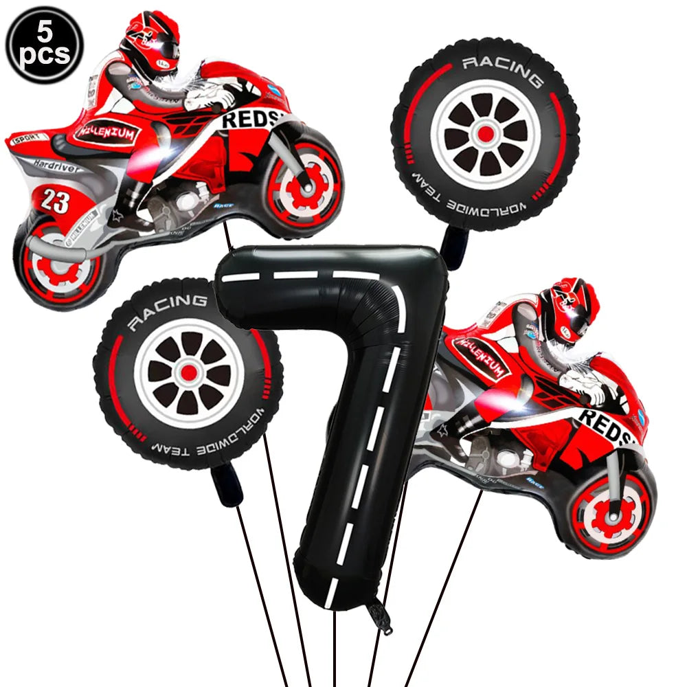 Motorcycle Dirt Biker Birthday Party Supplies Motocross Dessert Paper Plates Cups Napkins Disposable Tableware Favor For Boys
