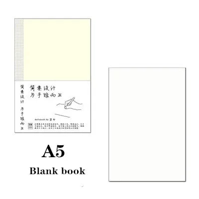 Fromthenon Journal Notebook Refill Planner Inserts Blank Grid Line Paper A5A6B6 Diary Book Inner Page School Office Stationery