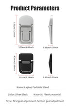 1 Pair Mini Portable Laptop Stand Computer Keyboard Holder Laptop Riser First/Second Gear Adjustment For Notebook Support