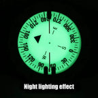 Digital Scuba Diving Compass 50m Waterproof Navigator, Professional Luminous LED Wrist Watch with Balanced Design for Snorkeling