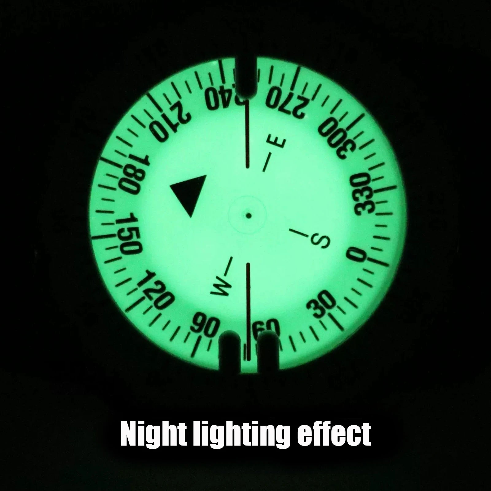 Digital Scuba Diving Compass 50m Waterproof Navigator, Professional Luminous LED Wrist Watch with Balanced Design for Snorkeling