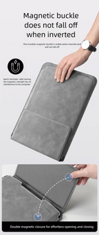 Laptop Sleeve Case 13 14 15 15.6 16Inch For Huawei HP DELL Bag For Macbook Air Pro 13 13.6 M4 Notebook Case with Stand Men Women