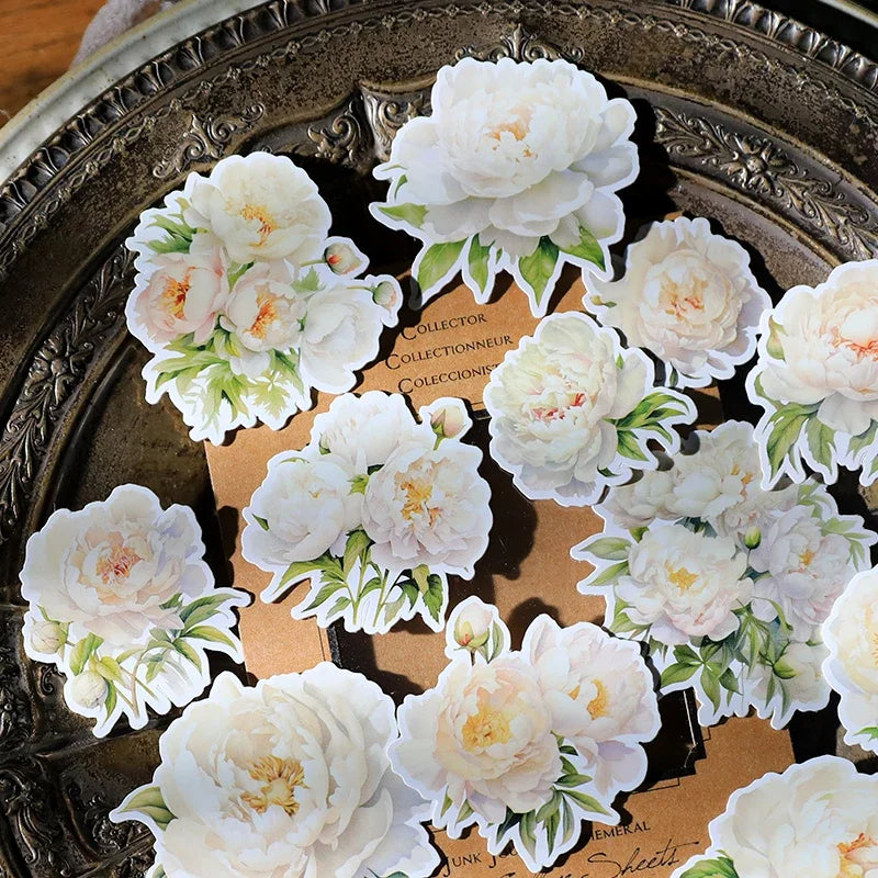 Vintage Mottled Clip Lady Hand Cardstock DIY Junk Journal Collage Flower Frame Door Craft Paper Thick Card Material Scrapbooking