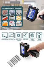 For Hp Phezer 12.7mm Label Printer Batch Code Date Number QR Bar Logo Expiry P15  Handheld Inkjet Printer 28 Languages Portable