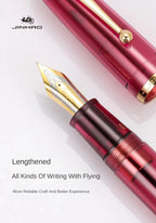 Jinhao 9019 Fountain Pen Transparent Color EF/F/M Nib Ink Student School Stationery Business Office Supplies Pens for Writing