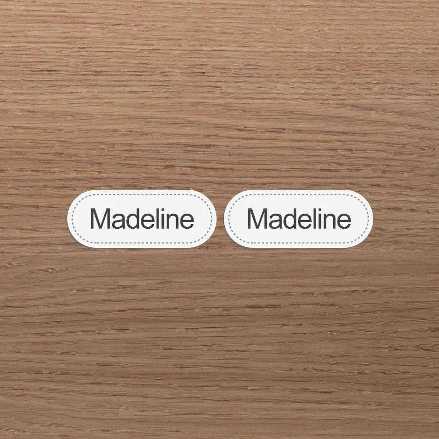 Personalized Sewing Labels for Clothes,School Uniforms,Custom Name Iron-on Fabric Tags,Cotton Material,Machine Washable