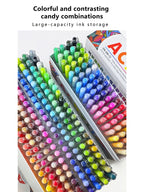 GuangNa 168/12 Colors High Gloss Acrylic Marker Pen Set,Hard Headed Drawing Pens,DIY Graffiti Paint Pen Stationery,GN.586