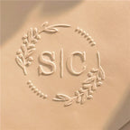 Customize Embossing Stamp Wedding Monogram Embosser Stamp,Personalized 2 initials Embosser Stamp,Wedding gift,hand held embosser