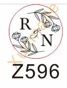 Personalized Wedding Wax Seal Stamp with 2 Initials, Custom Wedding Sealing Wax Stamp Invitation Seal Stamp. Initials Wax Seal
