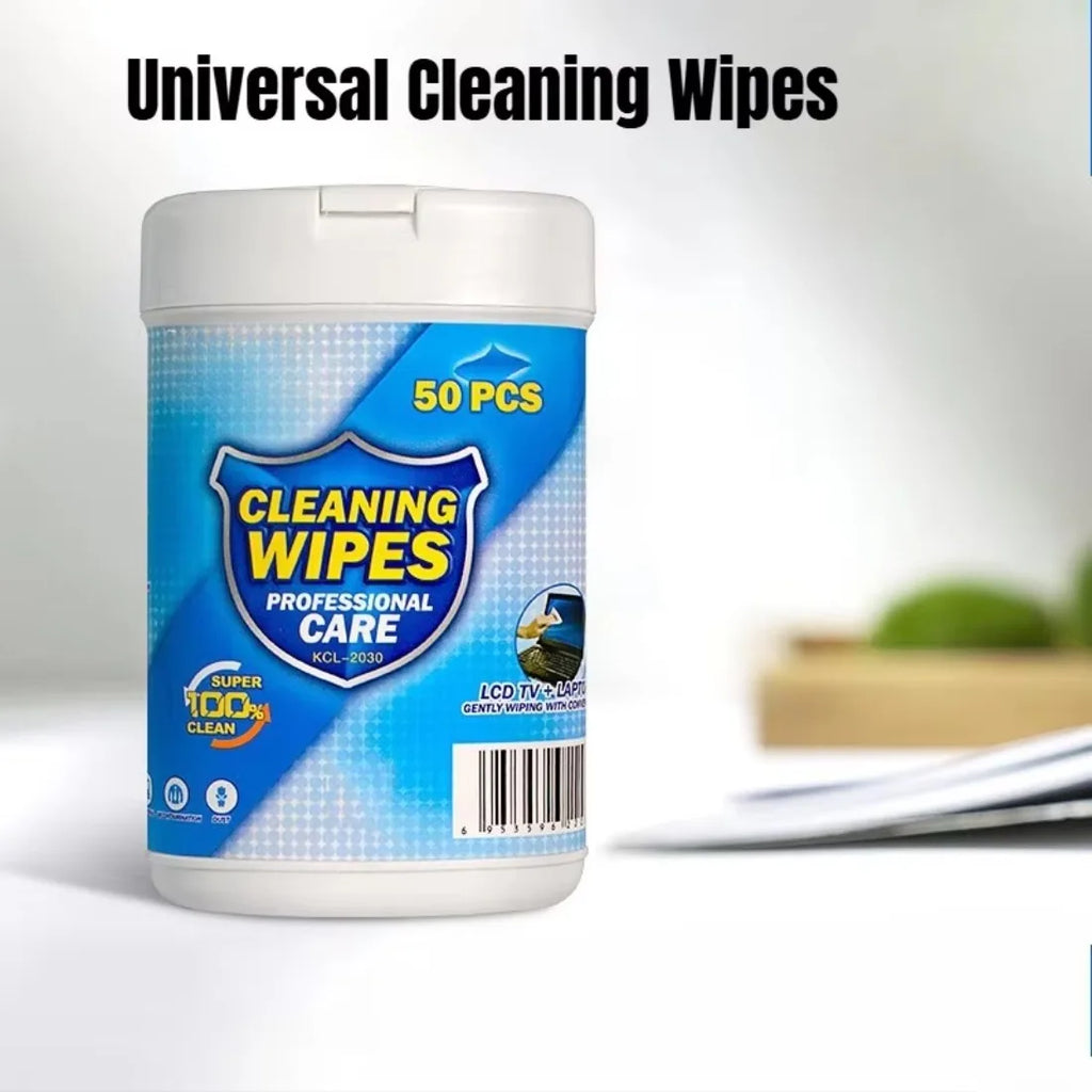 50PCS/Box Soft Anti-static Cleaning Wipes Wet Tissues For Computer Laptop LCD Monitor TV Mobile Phone Screen Digital Products
