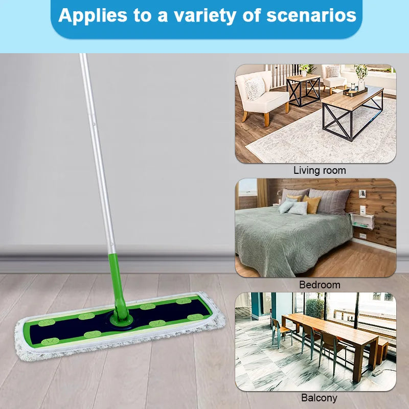 2pcs Reusable Microfiber Mop Pads for Swiffer Sweeper XL Dry Sweeping Wet Mop Cloths Replacement Sweeping Mopping Pad Refill