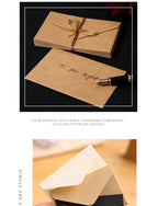 20pcs/lot Black White Kraft Paper Envelopes Vintage European Style Envelope for Business Card Invitation Back To School